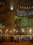 Istanbul, Turkey - November 03, 2017: Interior of the Sultanahmet Mosque Blue Mosque in Istanbul, Turkey