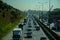 Istanbul, Turkey - November 10, 2009: Traffic jam on the highway