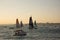 ISTANBUL, TURKEY - OCTOBER 03, 2015: Extreme 40 Stadium Racing . Extreme 40 Sailboats compete in Extreme Sailing Series Istanbul