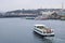 Istanbul, Turkey - October-16,2019: Panoramic view of Galata Bridge and Eminonu district. It was pulled over the estuary
