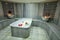 Istanbul, TÃ¼rkiye - 19, Ekim 2019; Bath tub hammam sauna hot water, towel beauty. Turkish bath of a hotel in Istanbul