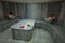 Istanbul, TÃ¼rkiye - 19, Ekim 2019; Bath tub hammam sauna hot water, towel beauty. Turkish bath of a hotel in Istanbul