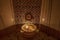 Istanbul, TÃ¼rkiye - 19, Ekim 2019; Bath tub hammam sauna hot water, towel beauty. Turkish bath of a hotel in Istanbul