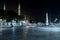 Istanbul views. Mosque In the night