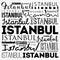 Istanbul wallpaper word cloud, travel concept background