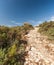 Istria, Croatia. rocky path in mountains on a