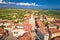 Istria. Town of Brtonigla on green istrian hill aerial view