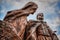 Istvan Tisza Statue, detail, Budapest