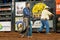 Itaja, Goias, Brazil - 04 21 2023: rodeo rider standing in the arena