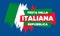 Italia. Festa della Repubblica Italiana. Text in italian: Italian Republic Day. Happy national holiday