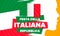 Italia. Festa della Repubblica Italiana. Text in italian: Italian Republic Day. Happy national holiday