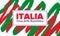 Italia. Festa della Repubblica Italiana. Text in italian: Italian Republic Day. Happy national holiday