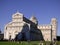 Italia. Pisa. The Duomo with the Baptistery, the Cathedral and the Tower