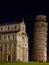 Italia. Pisa. The Duomo with the Baptistery, the Cathedral and the Tower