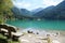 Italian alpine lake in Alto Adige area (Anterselva lake)