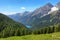 Italian Anterselva Lake from Stalle Pass, Italy