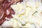 Italian antipasti mozzarella prosciutto carpaccio