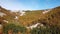 Italian Apennines during the autumn with warm colors and gray marl stratifications