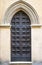 Italian architecture detail. Old medieval style front door