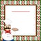 Italian Background Menu with red, green, white checkered border and a little Italian Chef