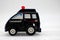 Italian Carabinieri toy car isolated on white background