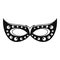 Italian carnival mask icon, simple style