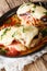 Italian chicken fillet of Sorrentino with eggplant, ham, cheese