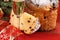 Italian Christmas with spumante and panettone