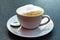 Italian coffee capuccino with foaming milk