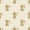 Italian coffee maker moca pattern tile background seamless