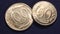 Italian coins 100 and 50 lire