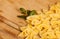 Italian cuisine concept - Wholemeal farfalle pasta