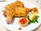 Italian cuisine - Cotoletta alla Milanese close up