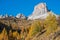 Italian Dolomites peaceful view from Giau Pass