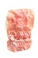 Italian dried ham. Coppa Stagionata, prosciutto and salami isolated on white background