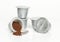 Italian espresso coffee capsules isolated