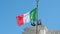 Italian Flag Altar of the Fatherland in Rome, Italy