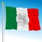 Italian flag with at the center symbol of the old 100 lire coin