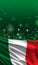 Italian flag, Italy national colors 3D render