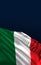 Italian flag, Italy national colors 3D render