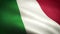 Italian Flag Waving Textured Background Loop