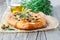 Italian focaccia bread