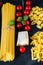 Italian food cooking pasta ingredients