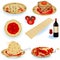 Italian food illustrations