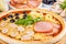 Italian Four Seasons Pizza (Pizza Quattro Stagioni)