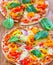 Italian freshl baked Vegetarian Pizza