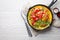 Italian frittata with eggs and vegetables