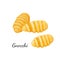 Italian gnocchi. Home made pasta cuisine. Traditional pasta food. Vector