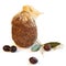 Italian gourmet food - salami and olives