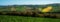Italian green fields landscape
